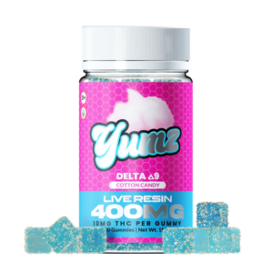 THC GUMMIES ( FARM BILL COMPLIANT DELTA-9 THC ) YUMZ LAB - COTTON CANDY